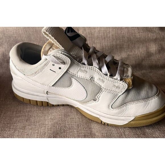 Nike Air Dunk Jumbo Photon Dust White Gum Skate Shoes SB 8.5 VG DV0821001-001 - Picture 6 of 15